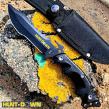 10" Hunt-Down Full Tang Hunting Tactical Survival Kinfe Sharp Blade Mixed Colors