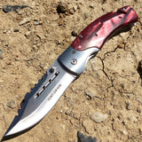 Hunt-Down 8" Folding Tactical Rescue Pocket Knife Steel Sharp Blade Mixed Colors