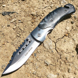 Hunt-Down 8" Folding Tactical Rescue Pocket Knife Steel Sharp Blade Mixed Colors