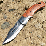 Hunt-Down 8" Folding Tactical Rescue Pocket Knife Steel Sharp Blade Mixed Colors