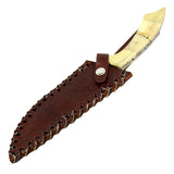 TheBoneEdge 10.5" Bone Handle Damascus Blade Hunting Knife Hand Made