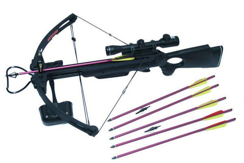 MK250A1 Hunting Crossbow 4x32 Scope Package with Arrows