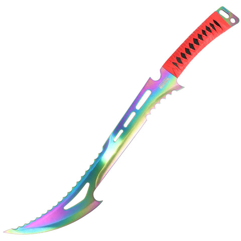 24" Defender-Xtreme Multi Color Full Tang Stainless Steel Swords