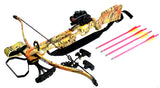 160 LBS Hunting Crossbow Red Dot Sight Arrows Quiver Rope Cocking 235FPS