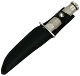 8.5" Heavy Duty Silver Mini Survival Knife with Sheath