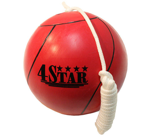 New Red Tether Ball for Play Grounds & Picnics with Rope