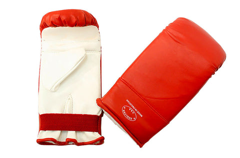 Red and White Punching Boxing Gloves
