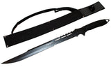 Defender 27" Ninja Sword with Sheath Black Full Tang Sword