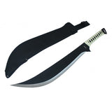 Defender-Xtreme 27.5" Full Tang Stainless Steel Black Machete Ninja Sword with Sheath Movie