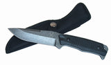 TheBoneEdge 9" Hunting Knife Sharp Blade Stone Wash Blade G10 Handle with Sheath